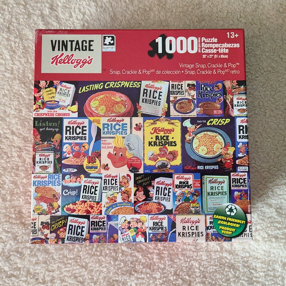 Kellogg's Vintage Snap, Crackle & Pop 1000 Piece Puzzle